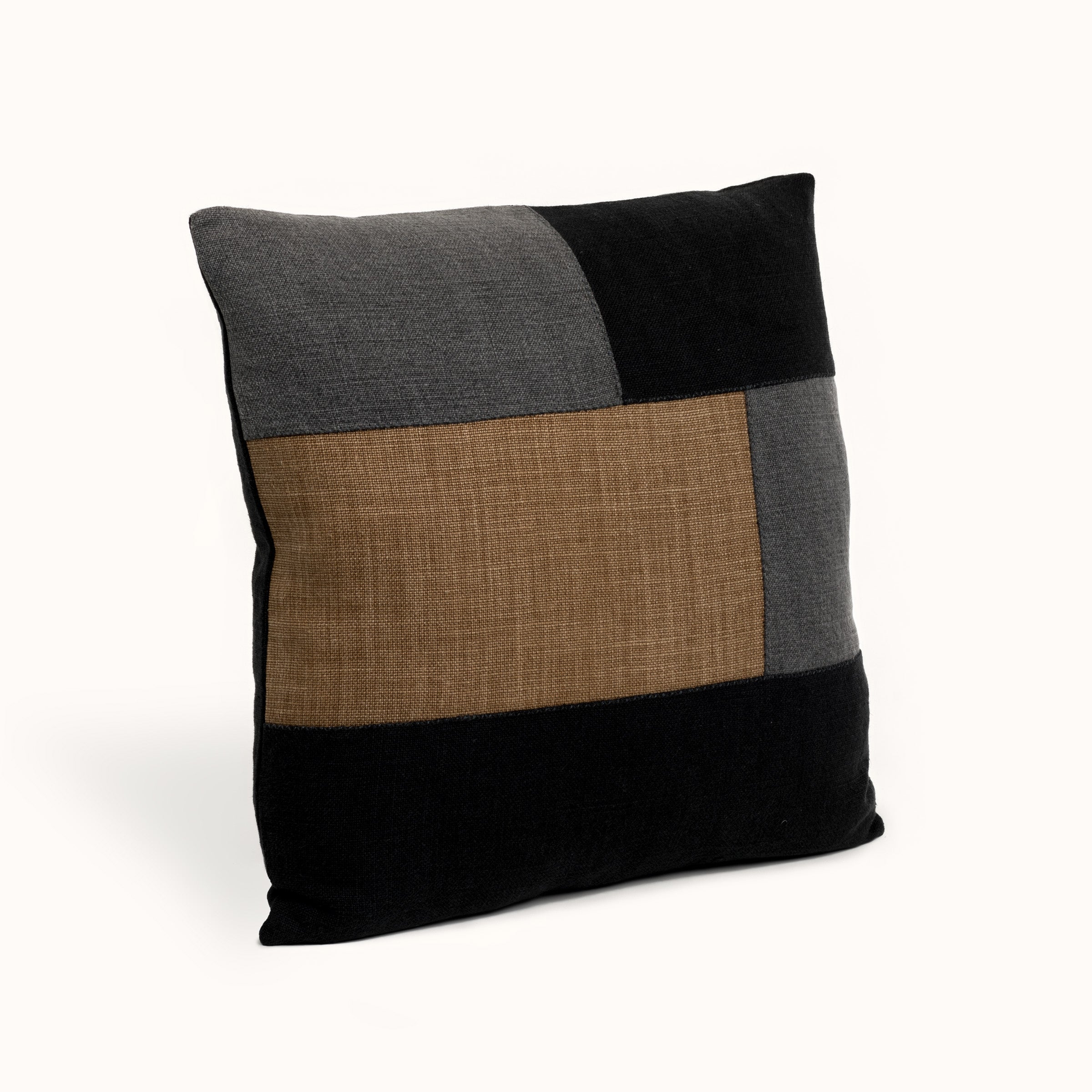 Quilt Pillow - Series 1 | Sepia/Raven