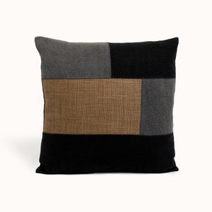 Quilt Pillow - Series 1 | Sepia/Raven